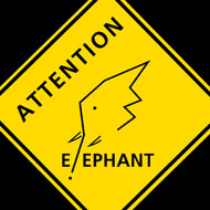 Logo pour l'association Attention Eléphant